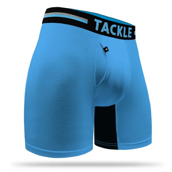 Bamboo Long Leg Trunk blue steel side front